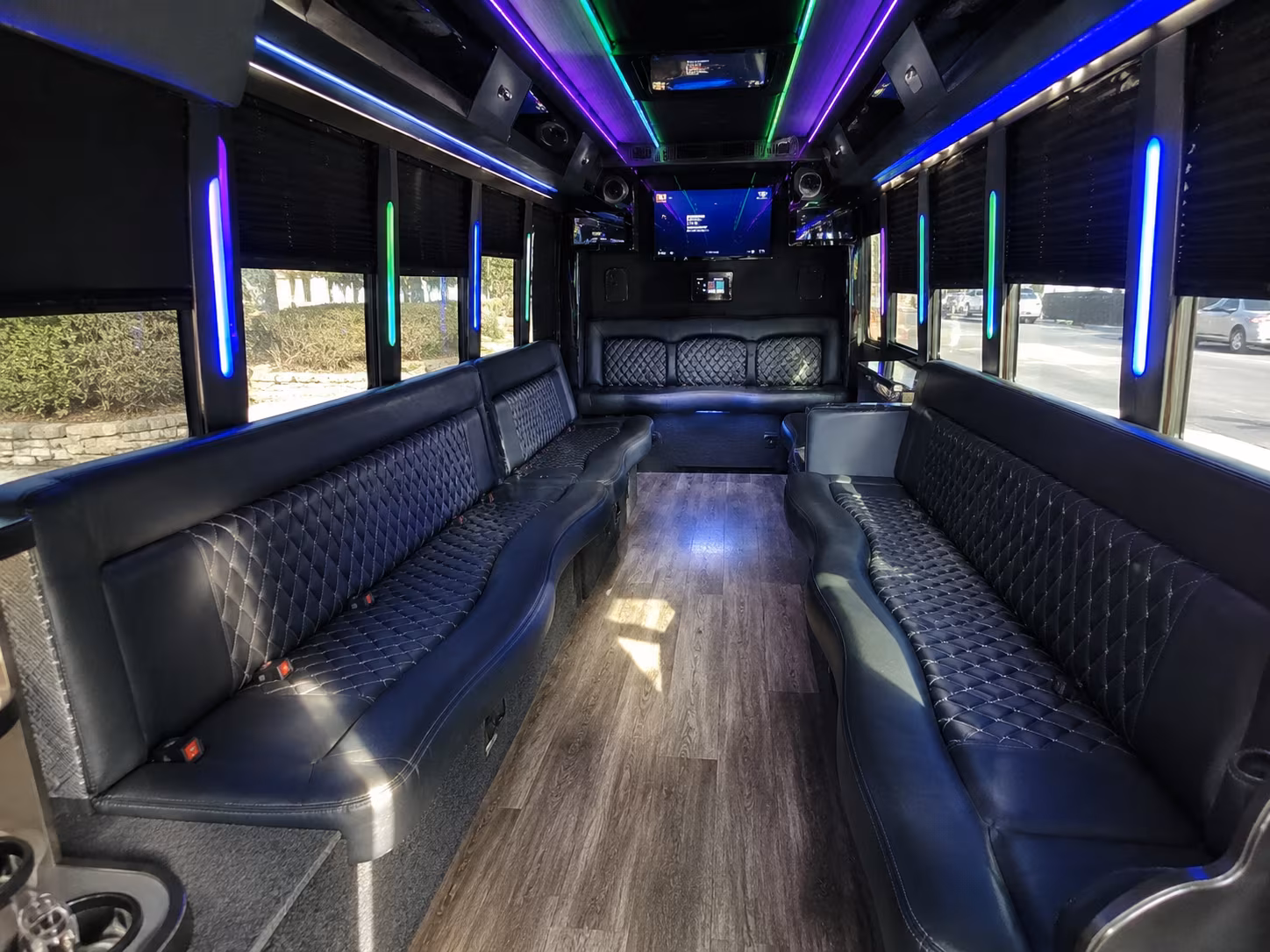 south san francisco 15 passenger party bus interior