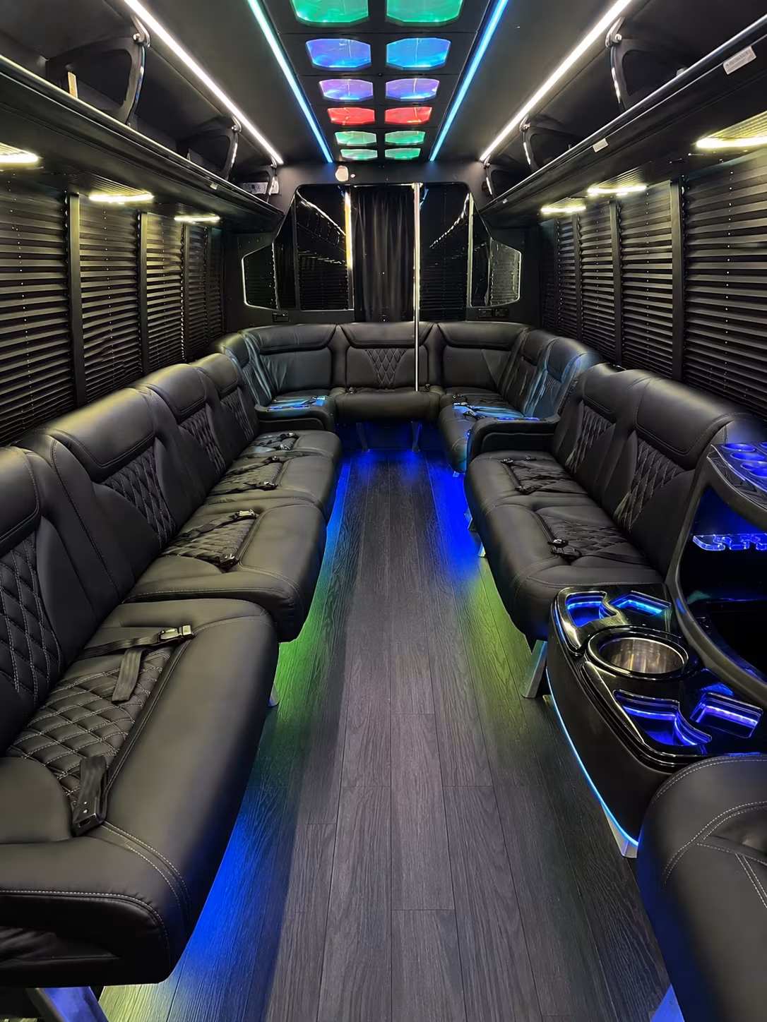 south san francisco 20 passenger party bus interior
