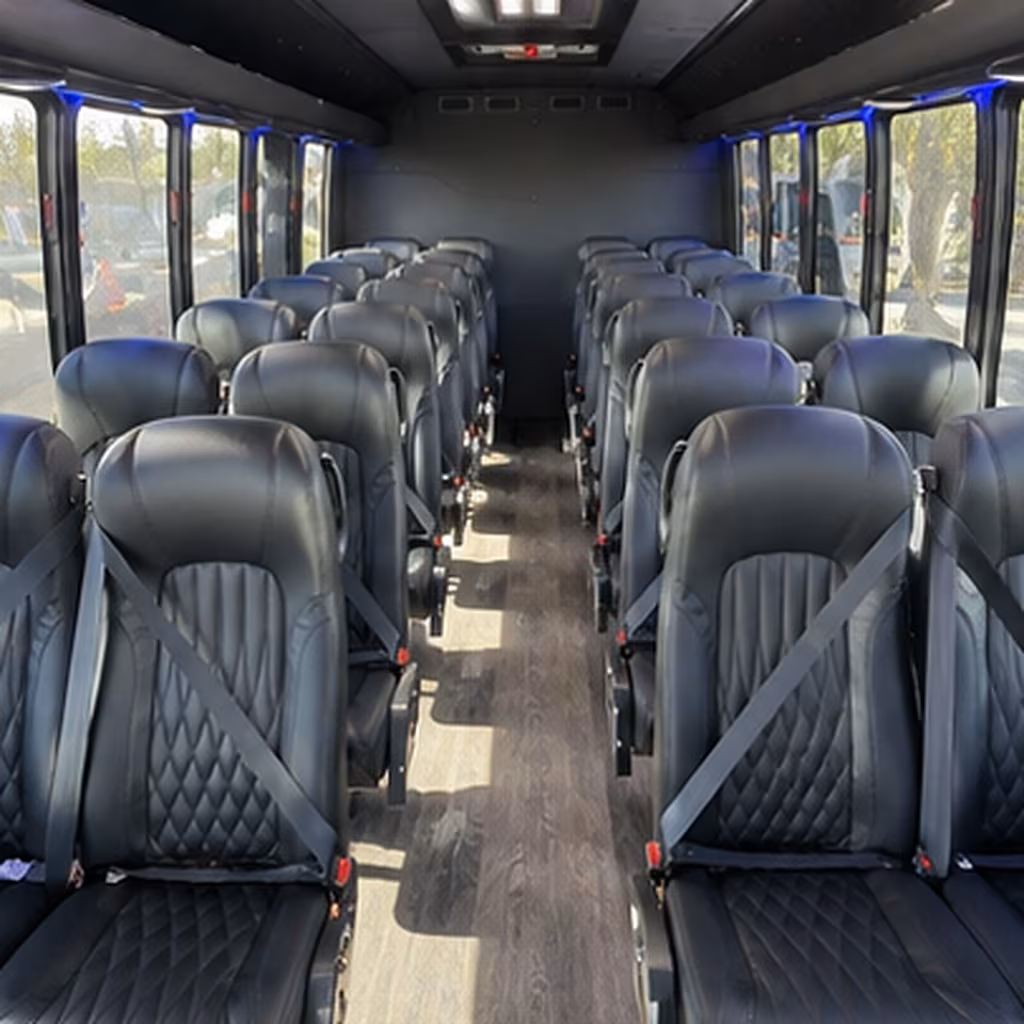south san francisco 28 passenger minibus inside