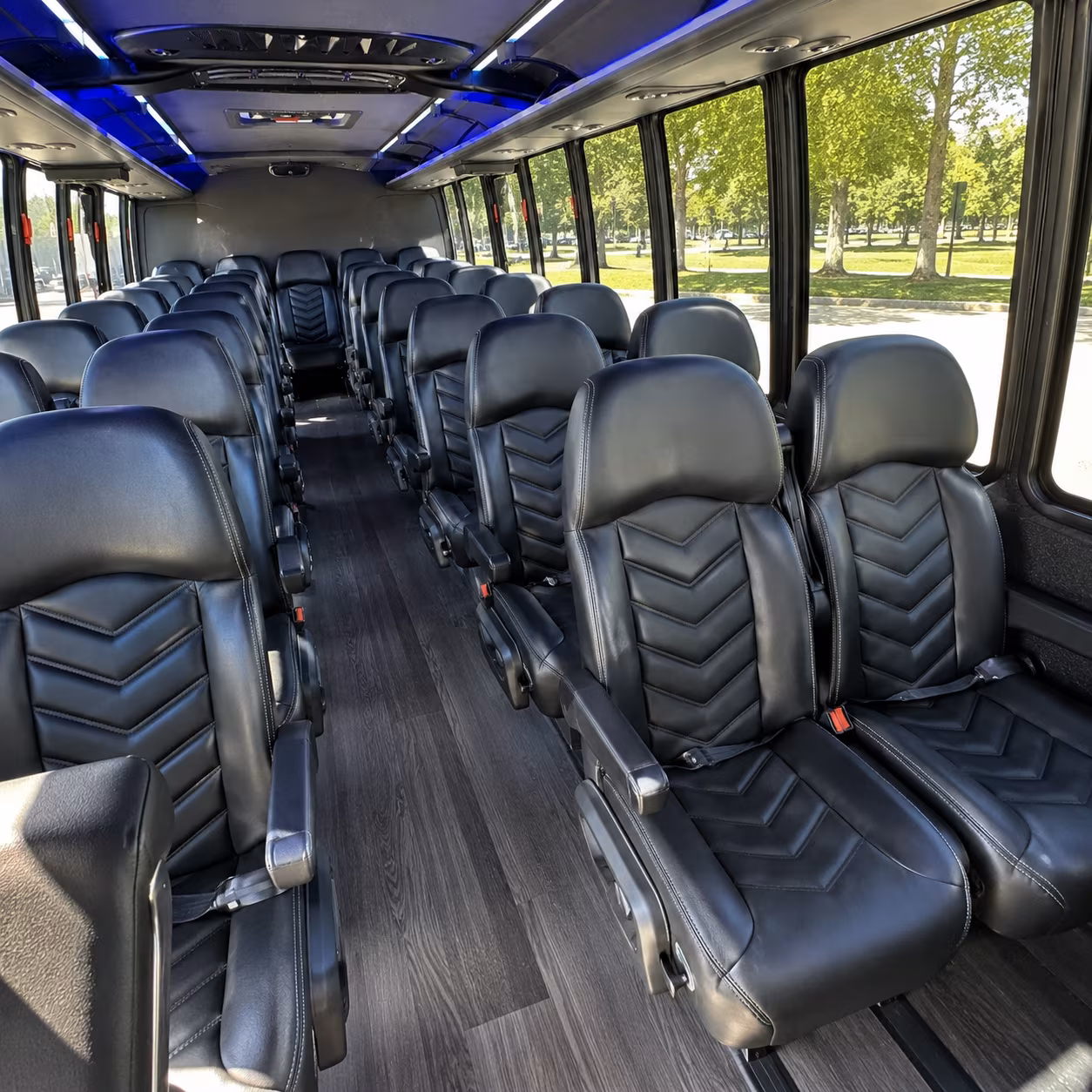 south san francisco 28 passenger minibus interior