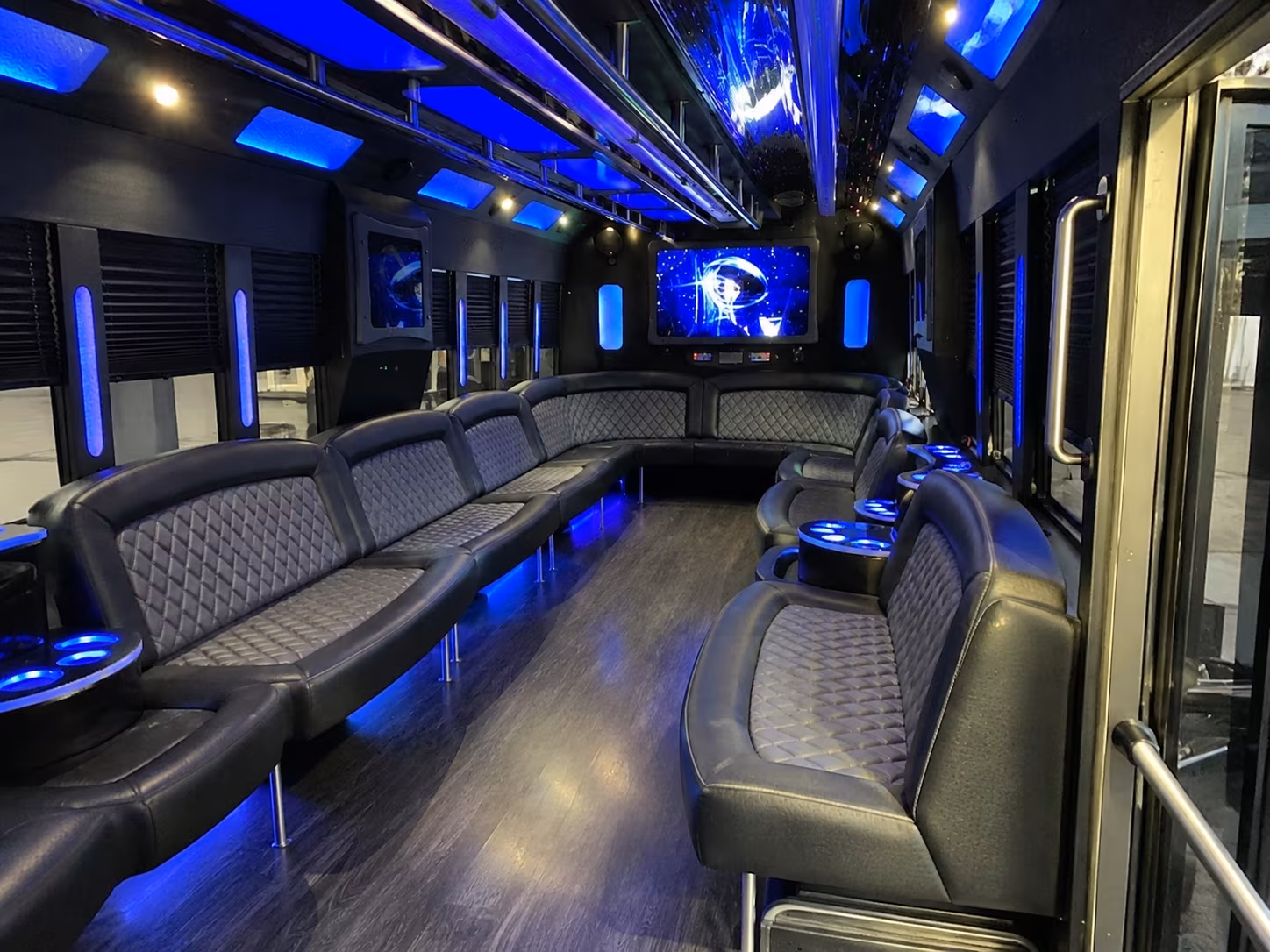 south san francisco 28 passenger party bus interior