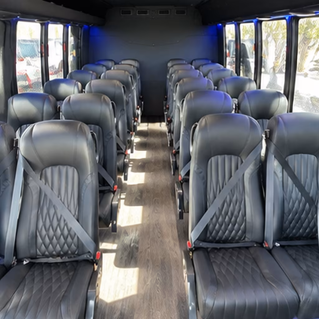 south san francisco 35 passenger minibus interior