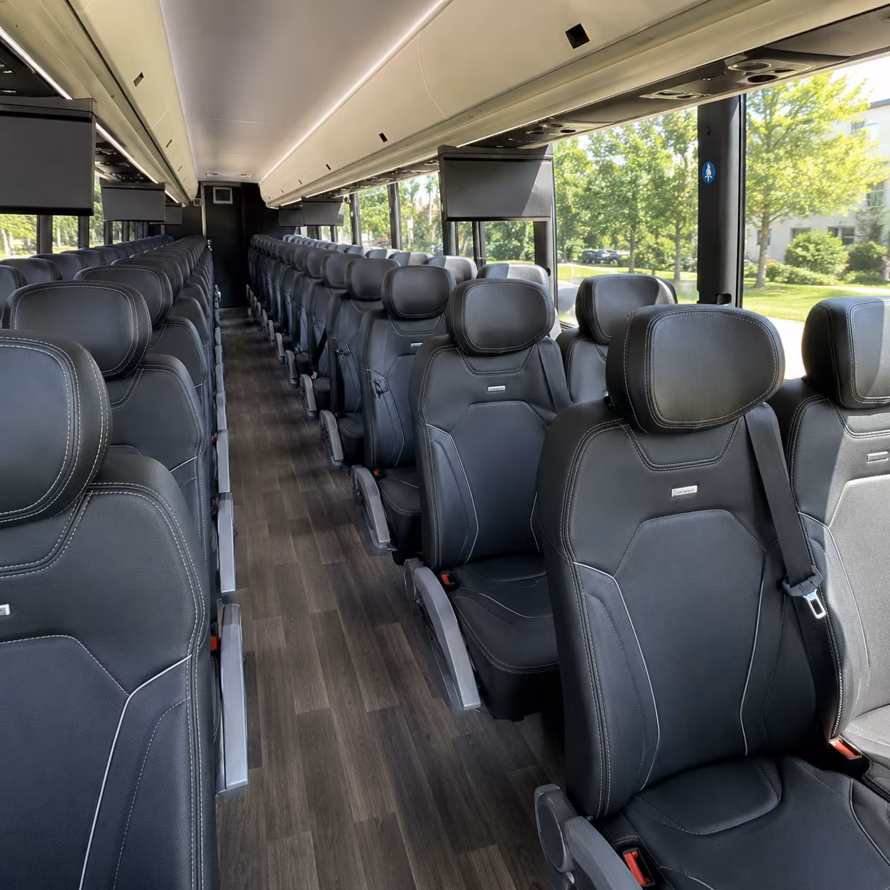 south san francisco 56 passenger charter bus inside