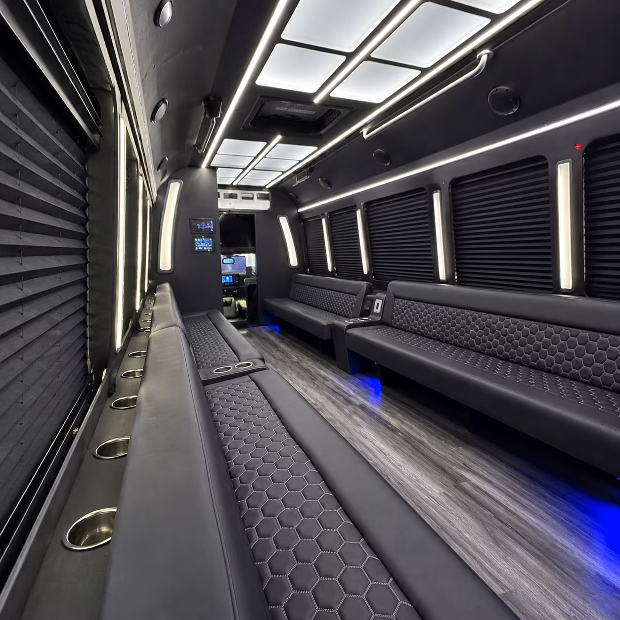south san francisco party bus interior
