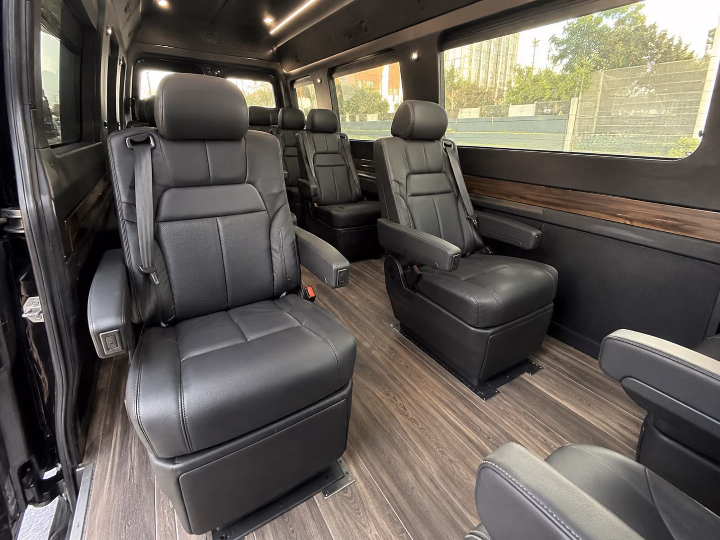 south san francisco sprinter van with driver interior